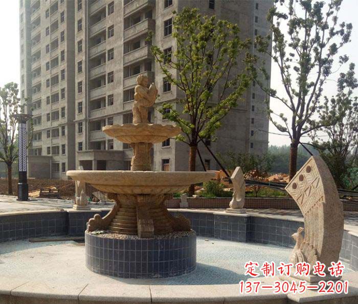 宁德小区景观大型喷泉石雕