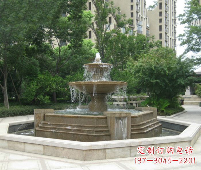 宁德小区景观大型喷泉石雕 (7)