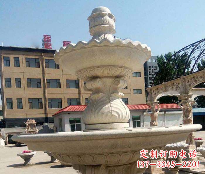 宁德小区景观砂岩大型喷泉石雕