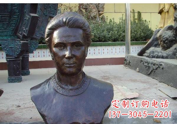 宁德校园居里夫头像铜雕