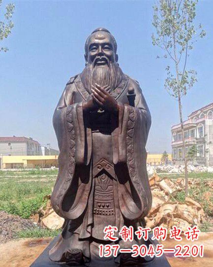 宁德校园孔子雕像 (2)