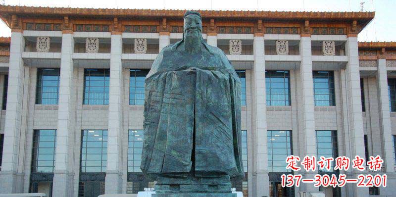 宁德校园孔子景观铜雕
