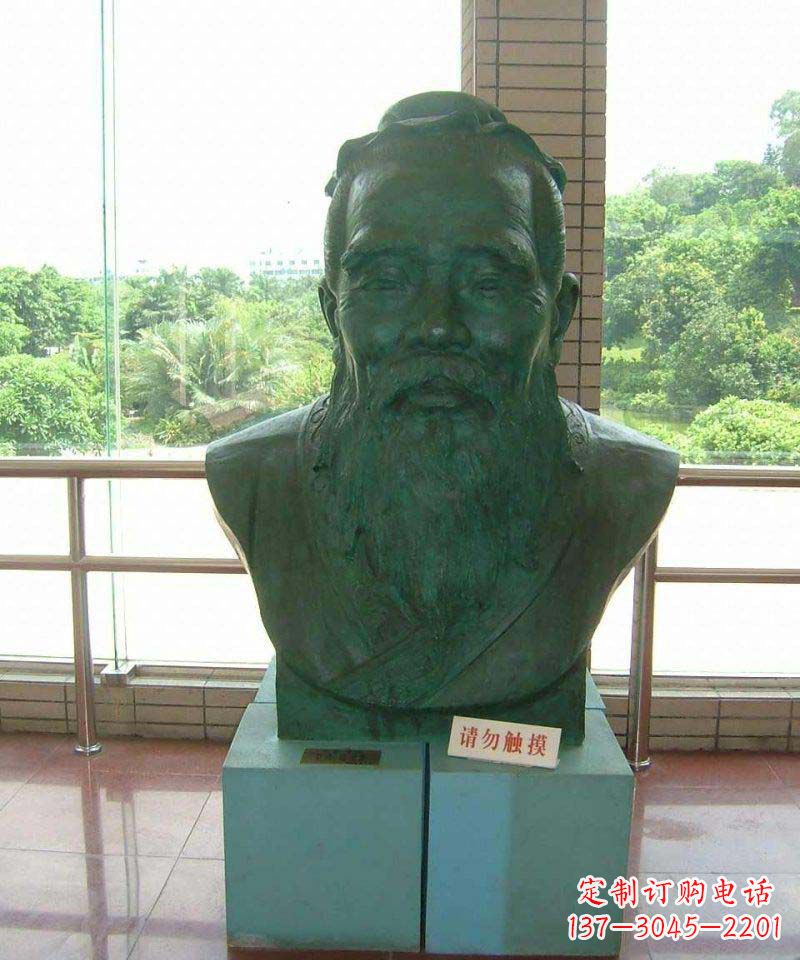 宁德校园孔子胸像名人铜雕