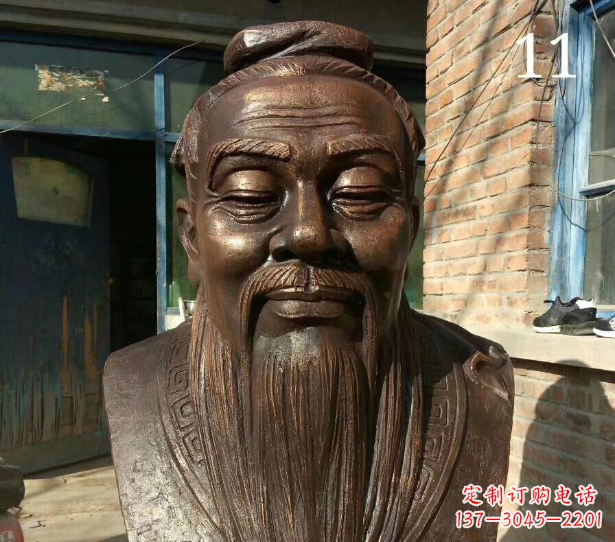 宁德校园名人铜雕 人物雕塑
