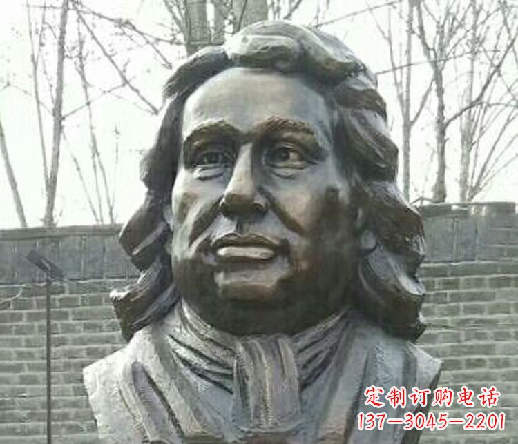 宁德校园牛顿胸像铜雕