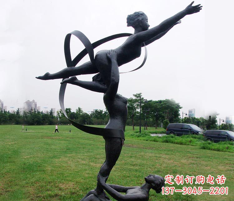 宁德艺术体操运动员雕塑