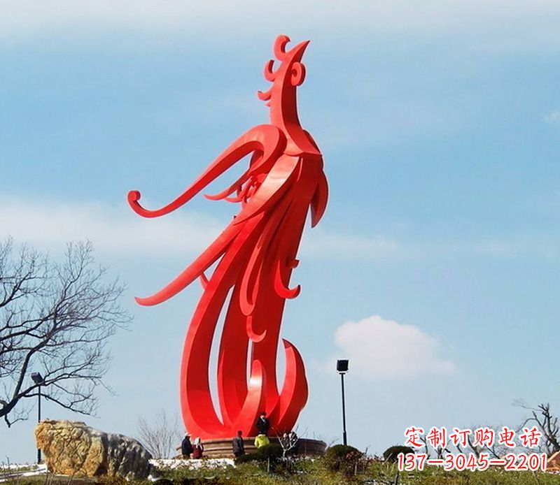 宁德园林不锈钢凤凰雕塑