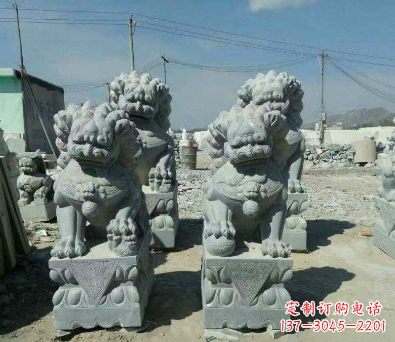 宁德园林仿古狮子景观石雕