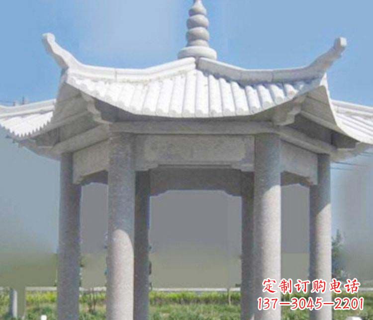 宁德园林仿古石凉亭景观石雕