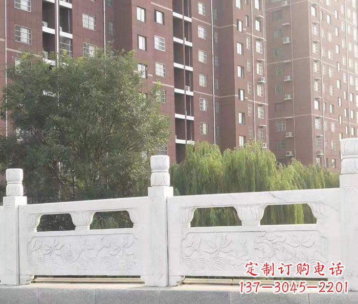 宁德园林汉白玉石浮雕栏板 (2)