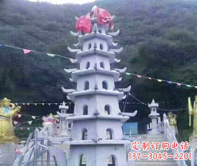 宁德园林景观大理石宝塔石雕