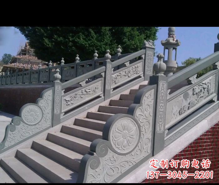 宁德园林景观大理石栏板雕塑 (4)