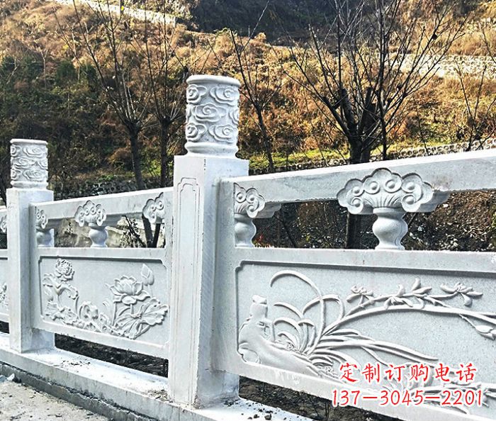 宁德园林景观大理石栏板石雕 (7)
