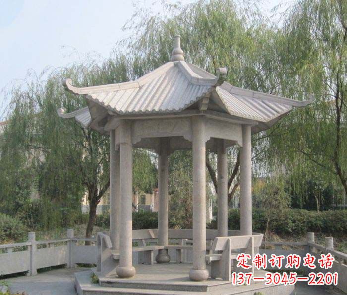 宁德园林景观大理石凉亭石雕
