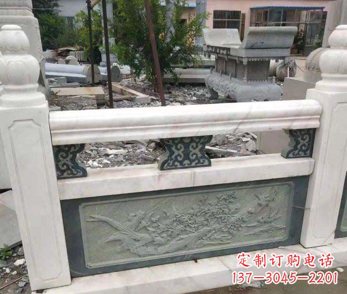 宁德园林景观大理石桥栏板石雕 (2)