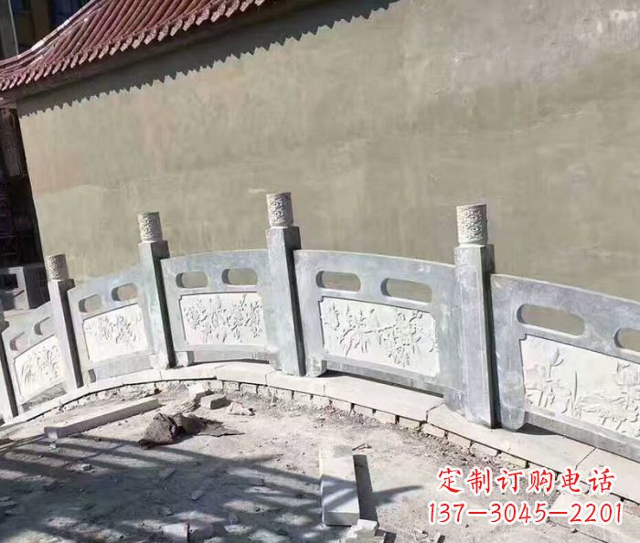 宁德园林景观大理石桥栏板石雕 (5)