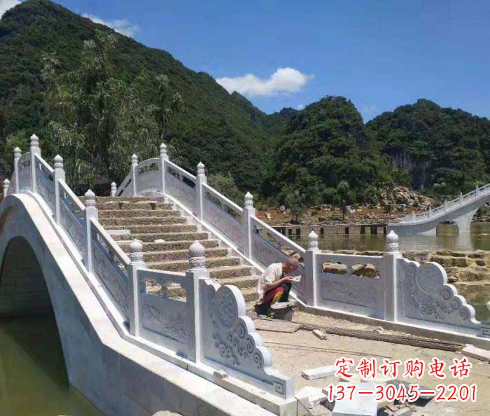 宁德园林景观大理石桥栏板石雕_1