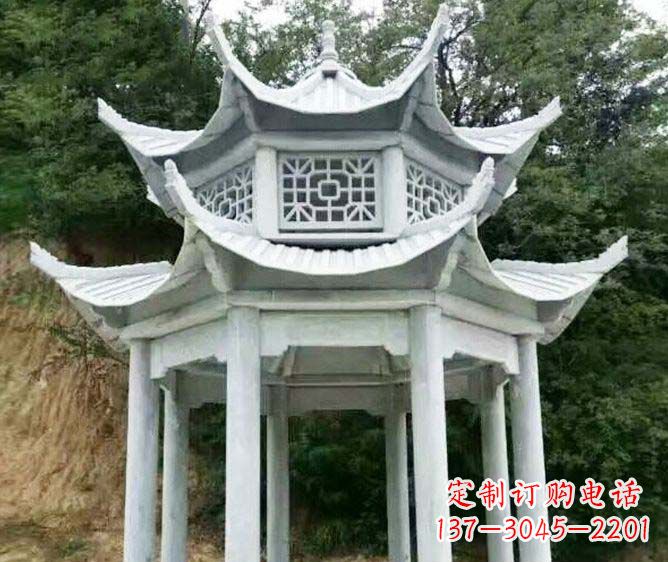 宁德园林景观多层凉亭石雕
