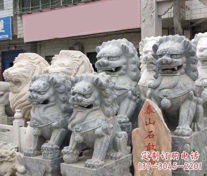 宁德园林景观仿古狮子石雕