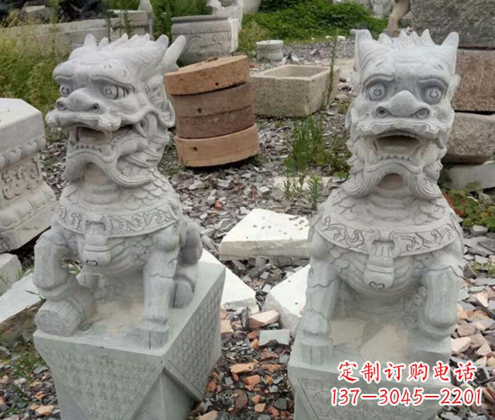 宁德园林景观仿古麒麟石雕