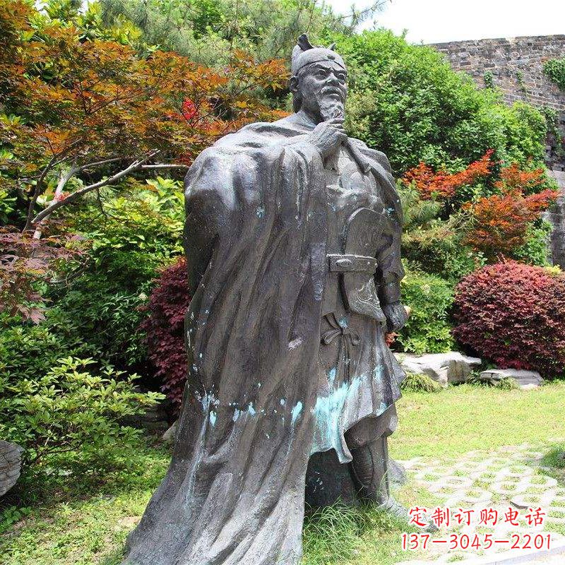 宁德园林历史人物明太祖朱元璋雕塑