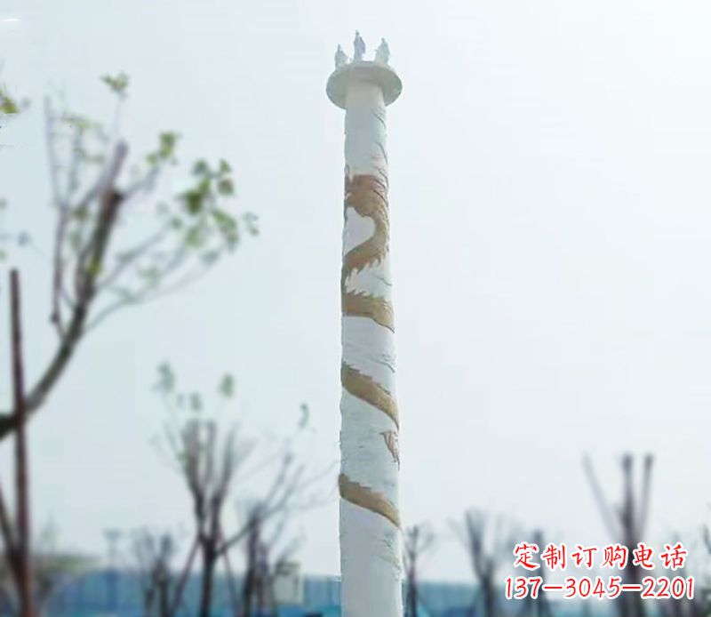 宁德园林龙柱景观不锈钢