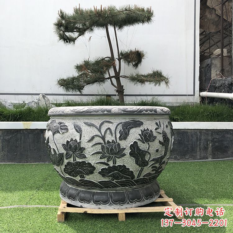 宁德园林石雕水缸