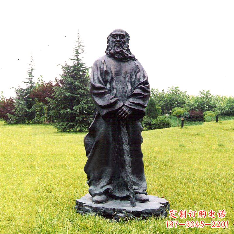 宁德张大千铜雕像-公园近代名人著名人物雕塑