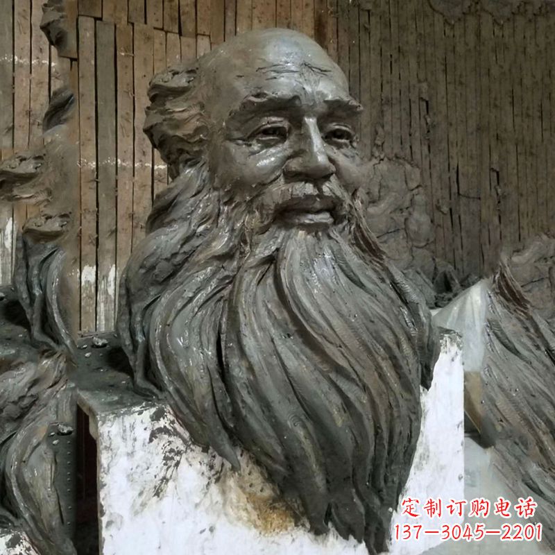 宁德张大千头像雕塑泥稿