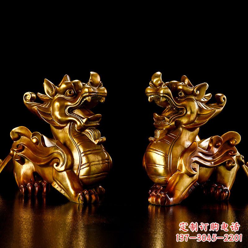 宁德招财黄铜貔貅雕塑摆件