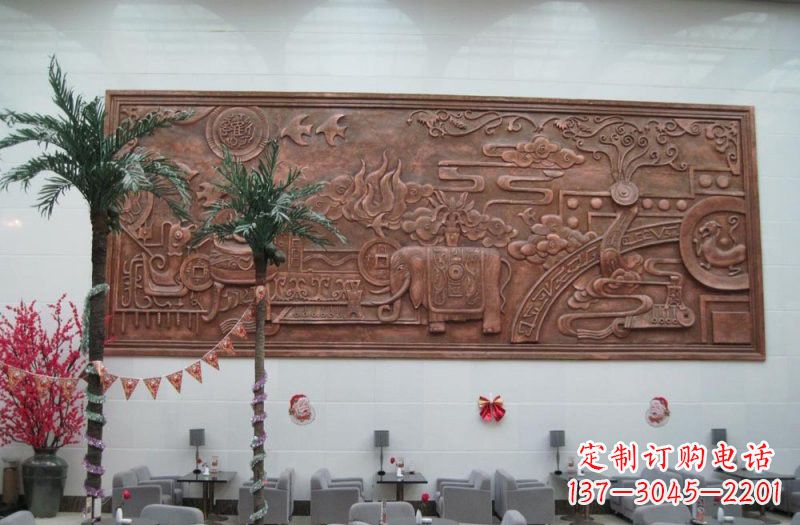 宁德招财进宝大象铜浮雕