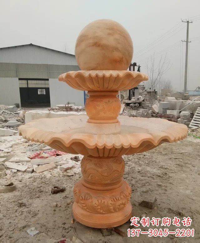 宁德招财双层风水球石雕