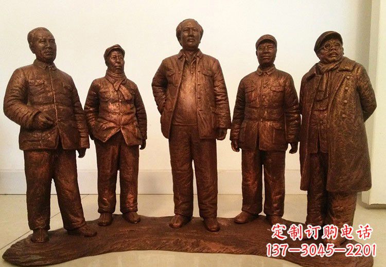 宁德中国近代伟人系列铜雕像