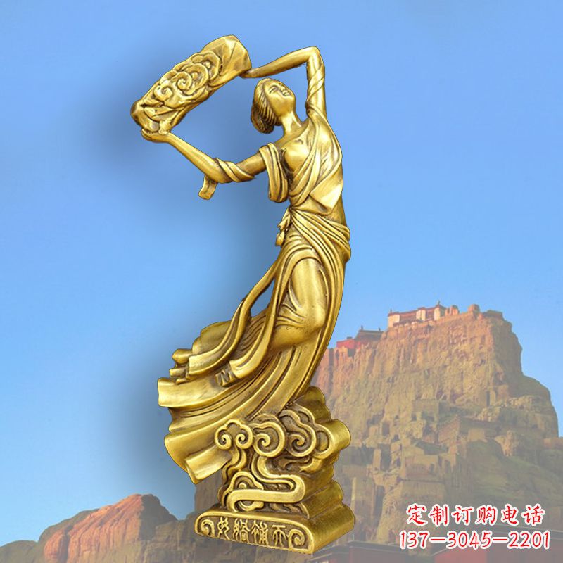 宁德中国上古传说“女娲补天”铸铜雕塑