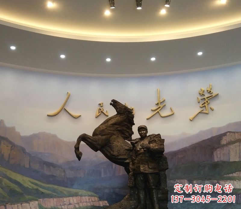 宁德朱德人物景观铜雕