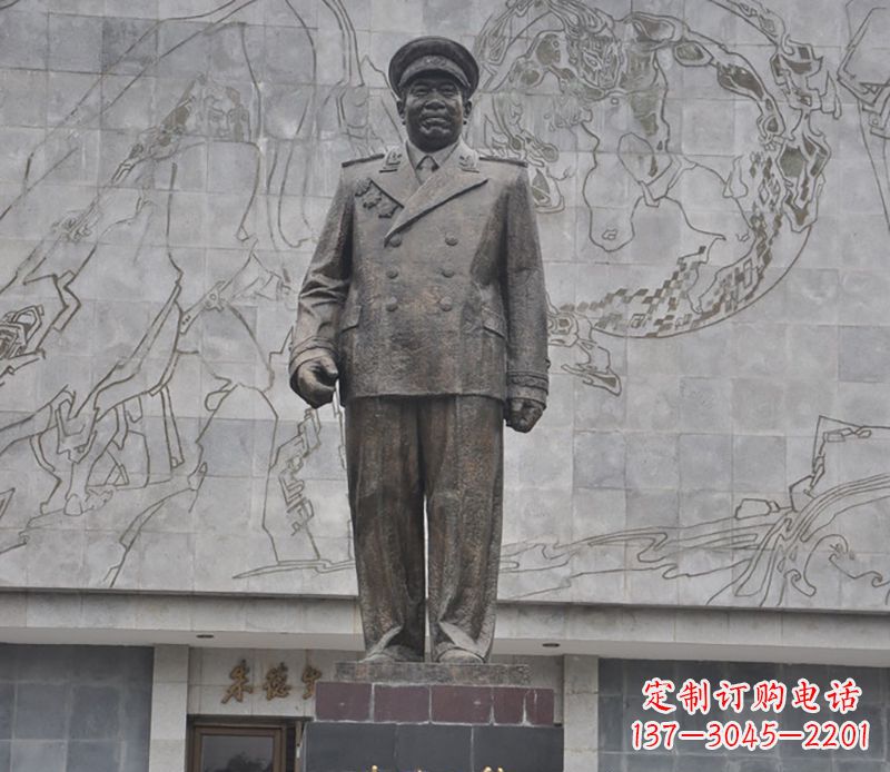 宁德朱德人物铜雕