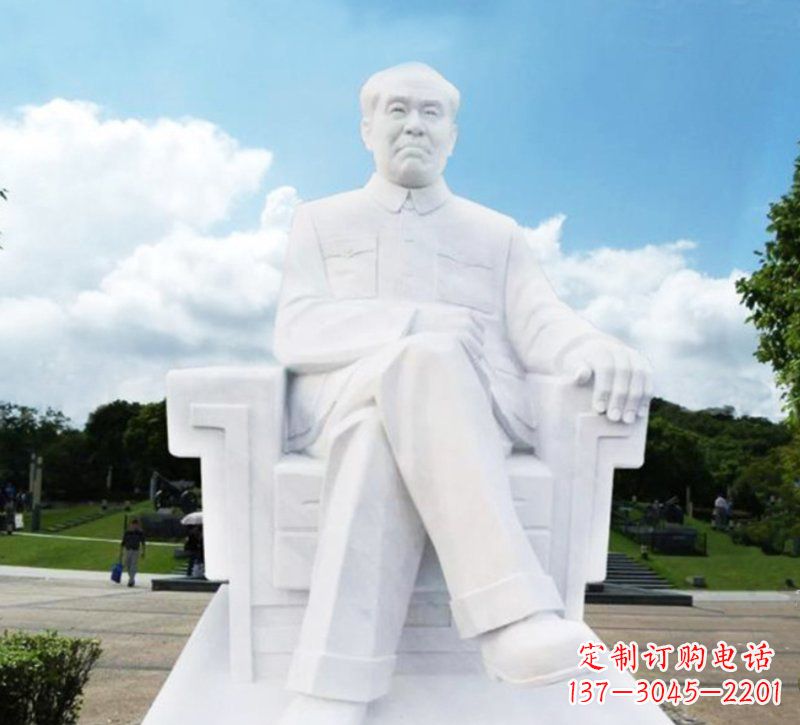 宁德朱德坐式伟人石雕