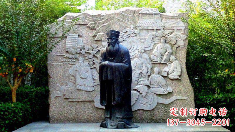 宁德朱熹古代名人铜雕_2
