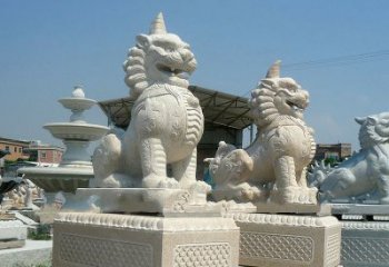 宁德獬豸 石雕 独角兽-法院大门神兽雕塑