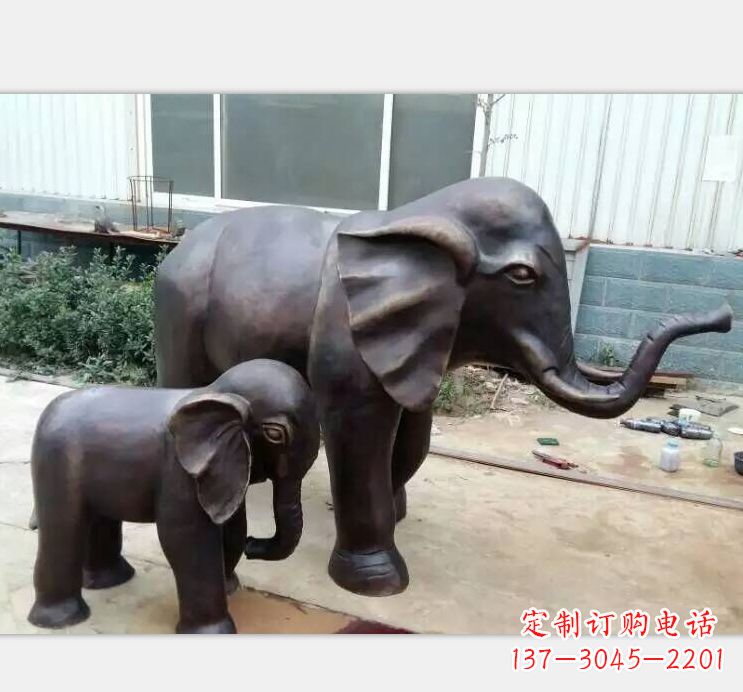 宁德铸铜公园大象雕塑