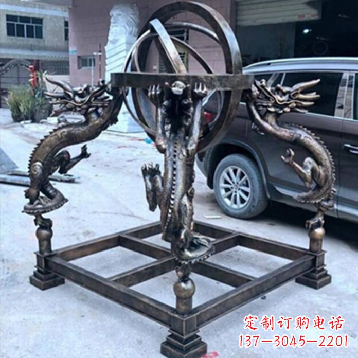 宁德铸铜浑天仪景观雕塑摆件