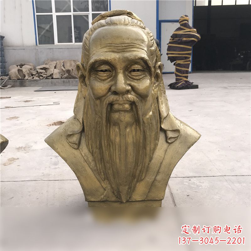宁德铸铜孔子胸像雕塑