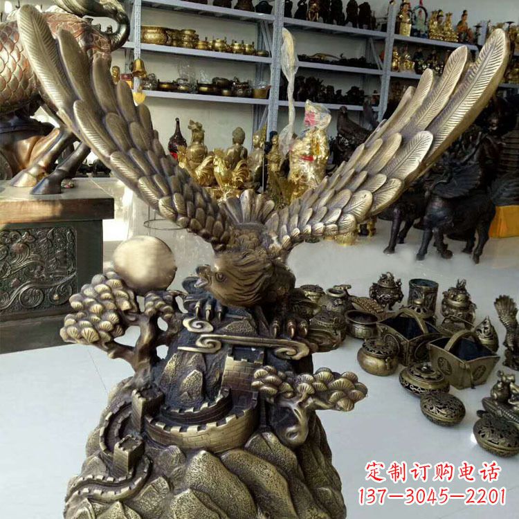 宁德铸铜老鹰雕塑
