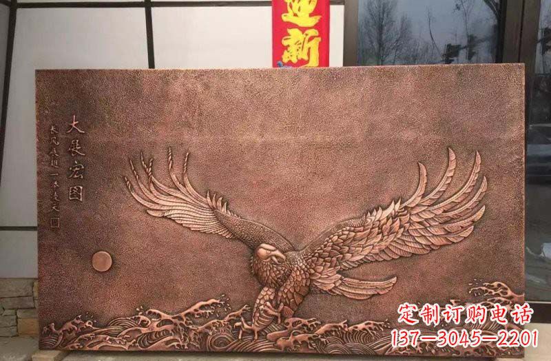 宁德铸铜老鹰浮雕