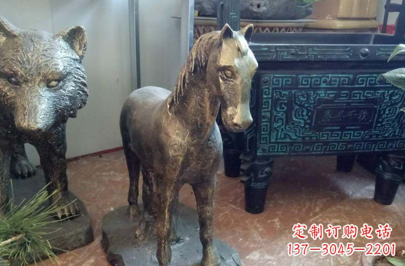 宁德铸铜马雕塑222