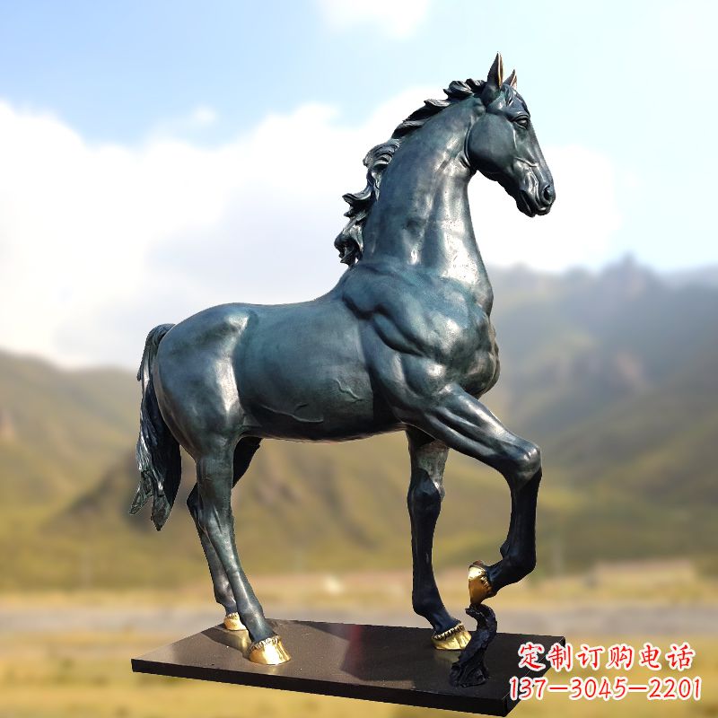 宁德铸铜马铜雕塑