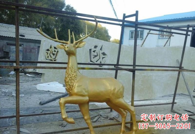 宁德铸铜梅花鹿雕塑