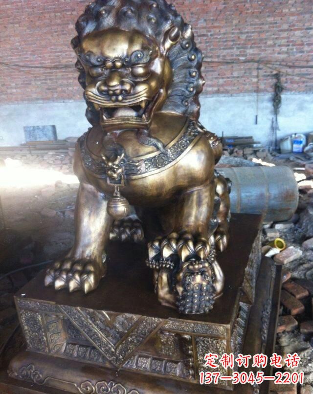 宁德铸铜母子狮子雕塑