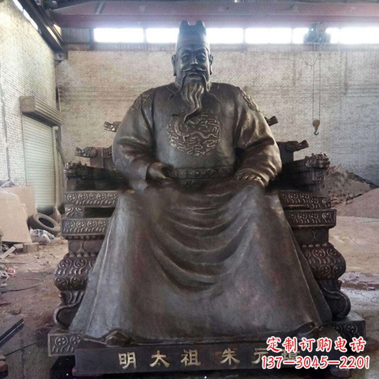 宁德铸铜明太祖雕塑