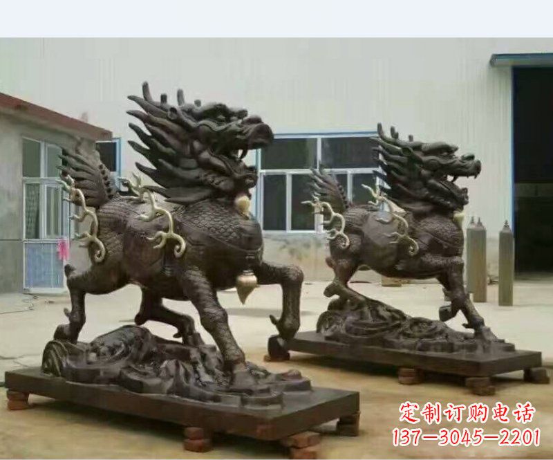 宁德铸铜企业麒麟雕塑